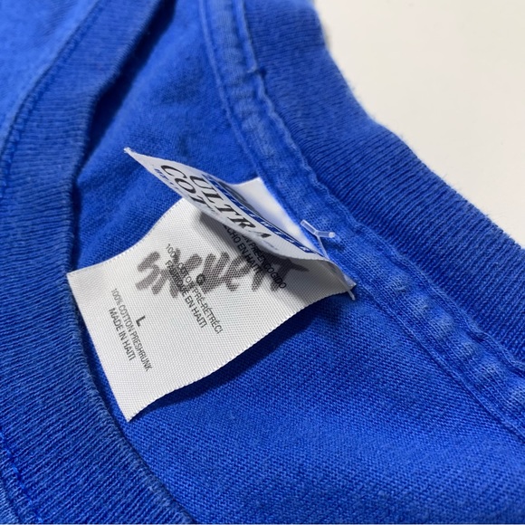 Vintage Monty Pythons Spamalot Tee Shirt Mens Size Large 90’s Blue Holy Grail - Picture 3 of 5